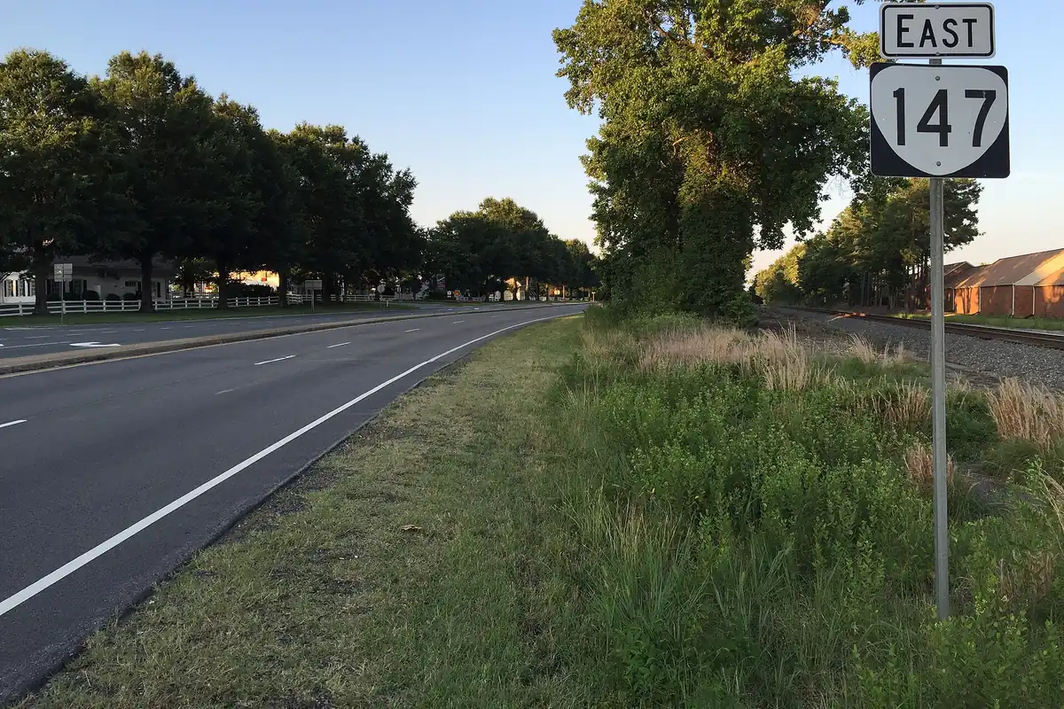 State Route 147 at Robious Road in Bon Air, Virginia