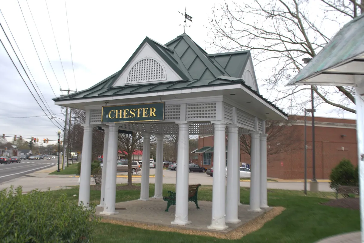 Chester Station replica in downtown Chester, Virginia