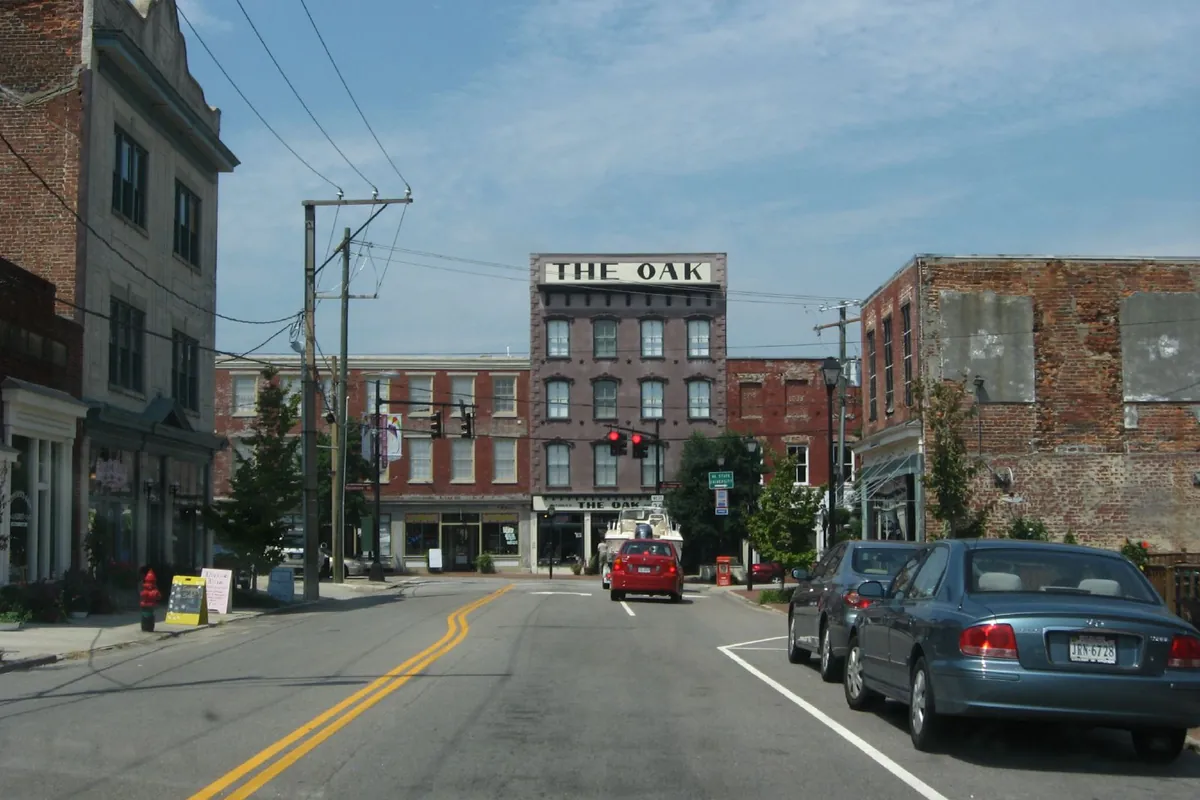 Antique mall on North Sycamore Street in downtown Petersburg, Virginia